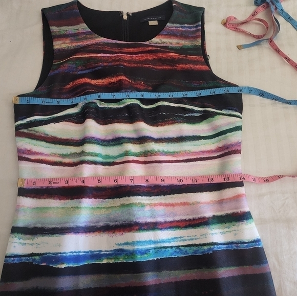 Tommy Hilfiger business casual multi water color style sheath dress size 4 - Picture 6 of 6